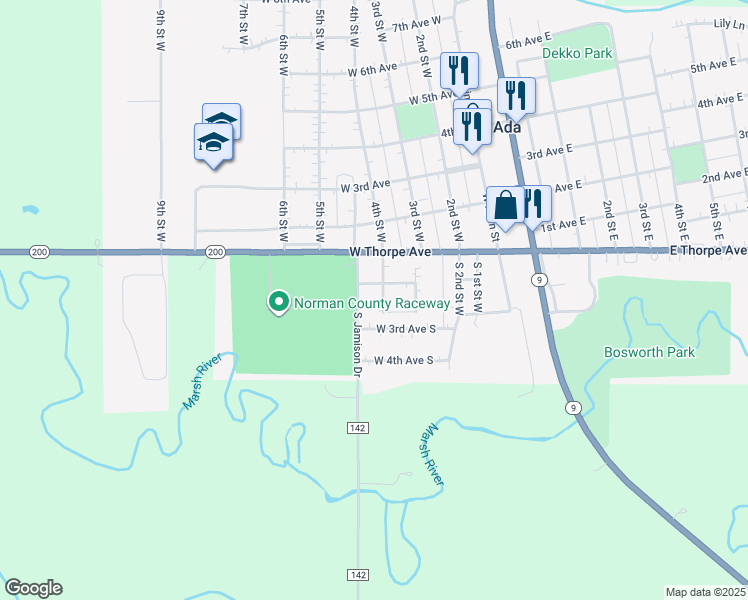 106 South 4th Street West, Ada MN Walk Score