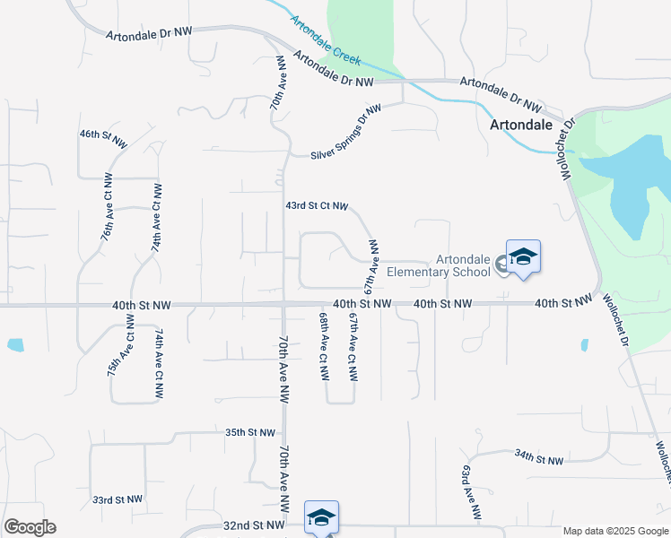 map of restaurants, bars, coffee shops, grocery stores, and more near 4105 68th Avenue Northwest in Gig Harbor