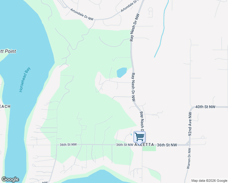 map of restaurants, bars, coffee shops, grocery stores, and more near 9904 42nd Street Court Northwest in Gig Harbor