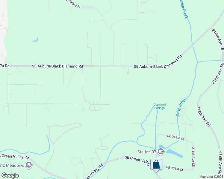 map of restaurants, bars, coffee shops, grocery stores, and more near 34210 206th Avenue Southeast in Auburn