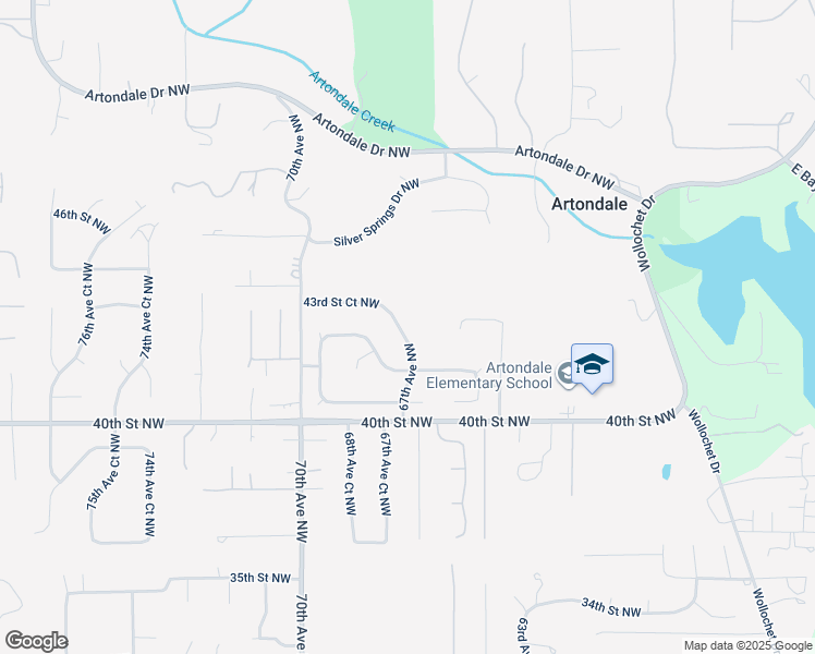 map of restaurants, bars, coffee shops, grocery stores, and more near 4219 67th Avenue Northwest in Gig Harbor