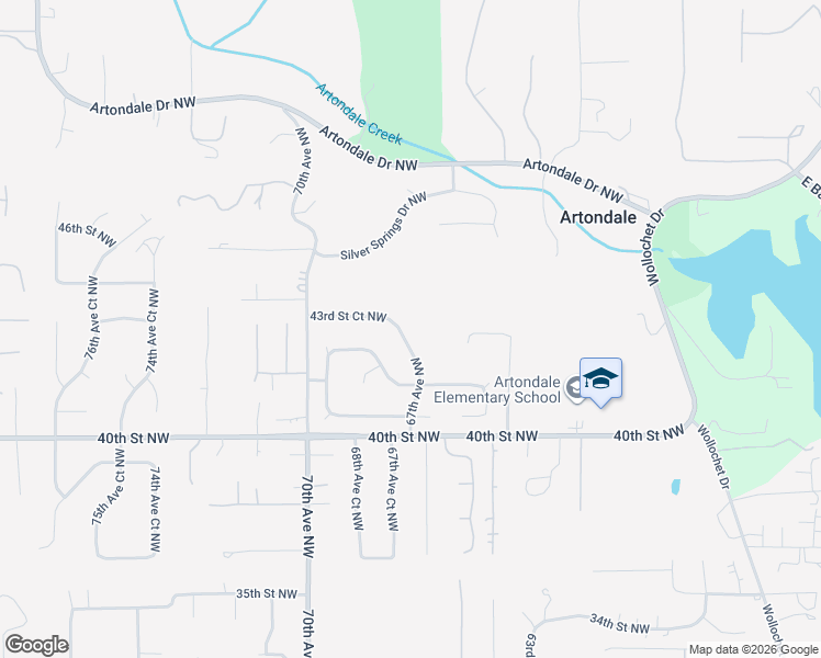 map of restaurants, bars, coffee shops, grocery stores, and more near 4225 67th Avenue Northwest in Gig Harbor