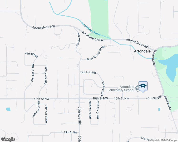 map of restaurants, bars, coffee shops, grocery stores, and more near 6819 43rd Street Court Northwest in Gig Harbor