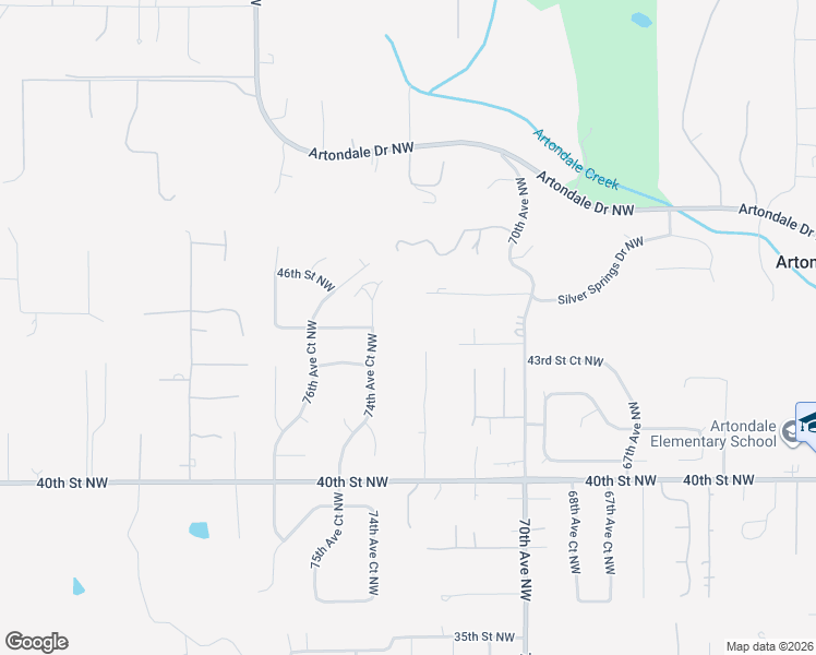 map of restaurants, bars, coffee shops, grocery stores, and more near 7303 44th Street Northwest in Gig Harbor