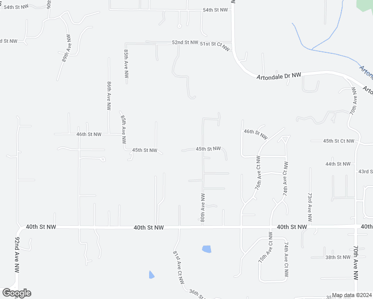 map of restaurants, bars, coffee shops, grocery stores, and more near 8117 45th Street Northwest in Gig Harbor