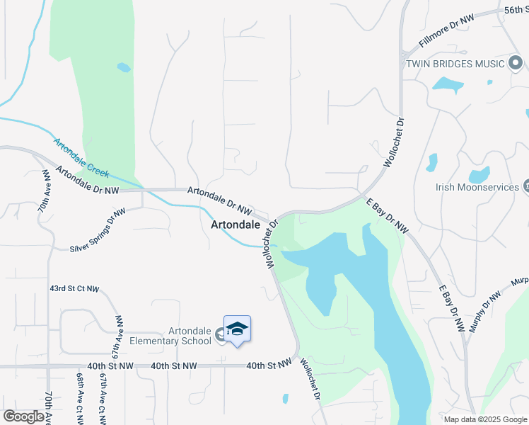 map of restaurants, bars, coffee shops, grocery stores, and more near 6003 Artondale Drive Northwest in Gig Harbor