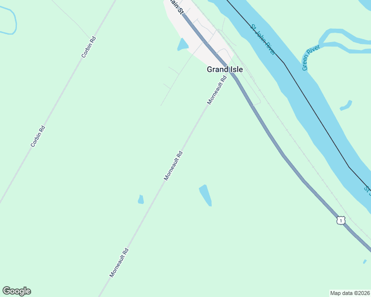 map of restaurants, bars, coffee shops, grocery stores, and more near 94 Morneault Road in Grand Isle