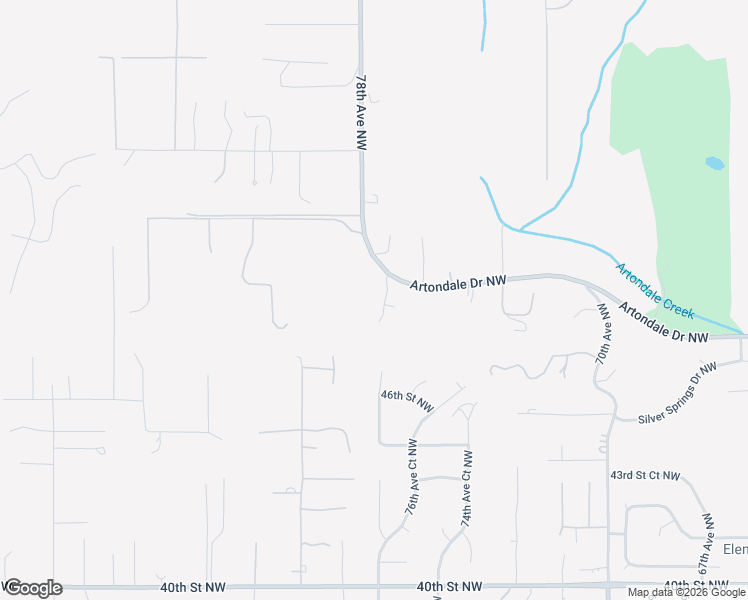map of restaurants, bars, coffee shops, grocery stores, and more near 7720 Artondale Drive Northwest in Gig Harbor