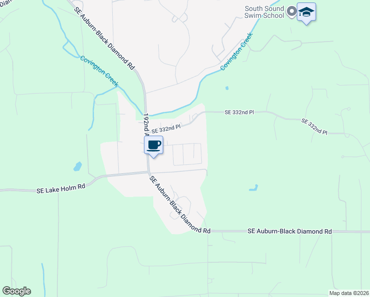 map of restaurants, bars, coffee shops, grocery stores, and more near 33422 192nd Avenue Southeast in Auburn