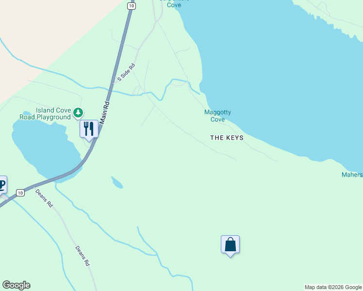 map of restaurants, bars, coffee shops, grocery stores, and more near in Bay Bulls