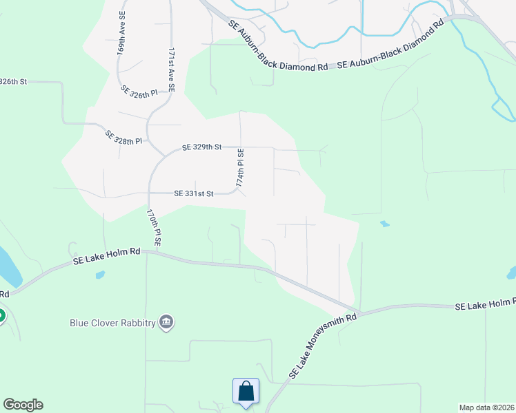 map of restaurants, bars, coffee shops, grocery stores, and more near 17413 Southeast 331st Court in Auburn