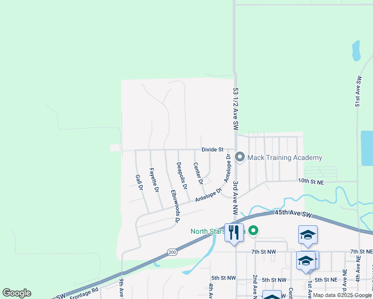 map of restaurants, bars, coffee shops, grocery stores, and more near 1101 Deapolis Drive in Hazen