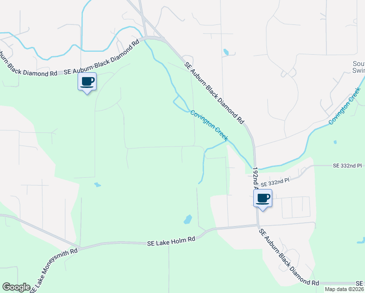 map of restaurants, bars, coffee shops, grocery stores, and more near 15184 Southeast 330th Street in Auburn