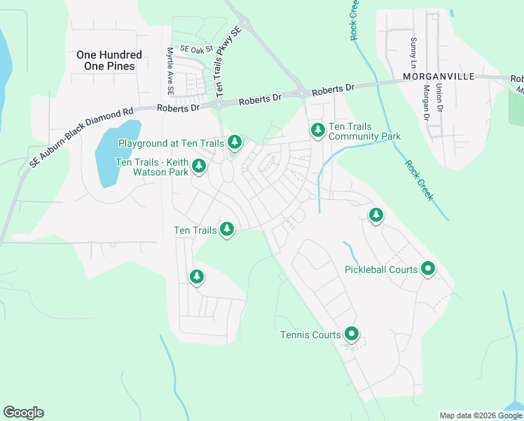 map of restaurants, bars, coffee shops, grocery stores, and more near 32977 Skyline Lane in Black Diamond