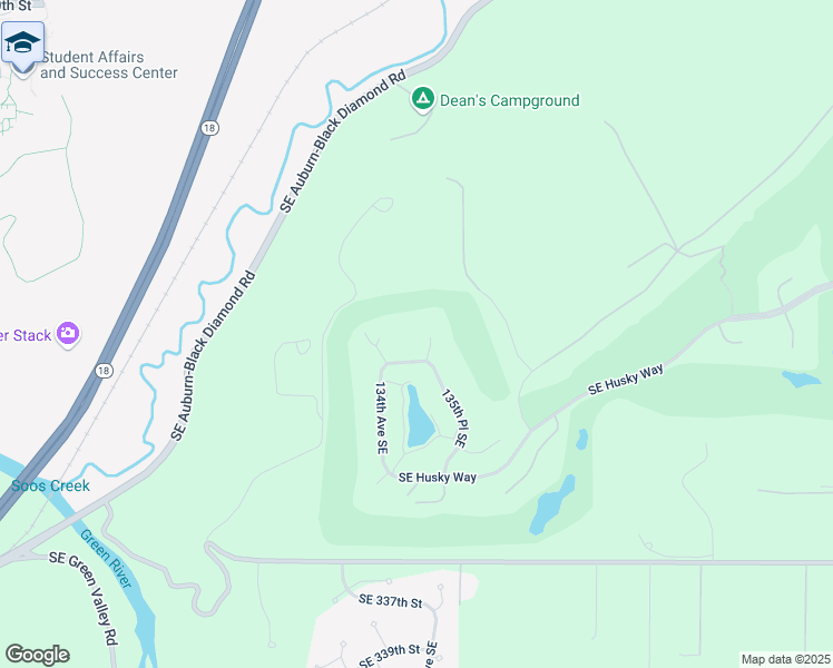 map of restaurants, bars, coffee shops, grocery stores, and more near 32927 135th Court Southeast in Auburn