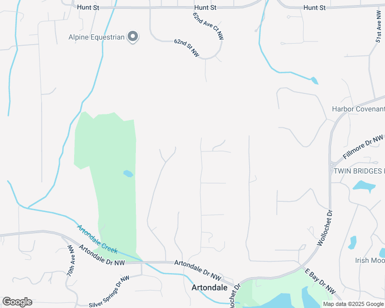 map of restaurants, bars, coffee shops, grocery stores, and more near 5418 62nd Avenue Northwest in Gig Harbor