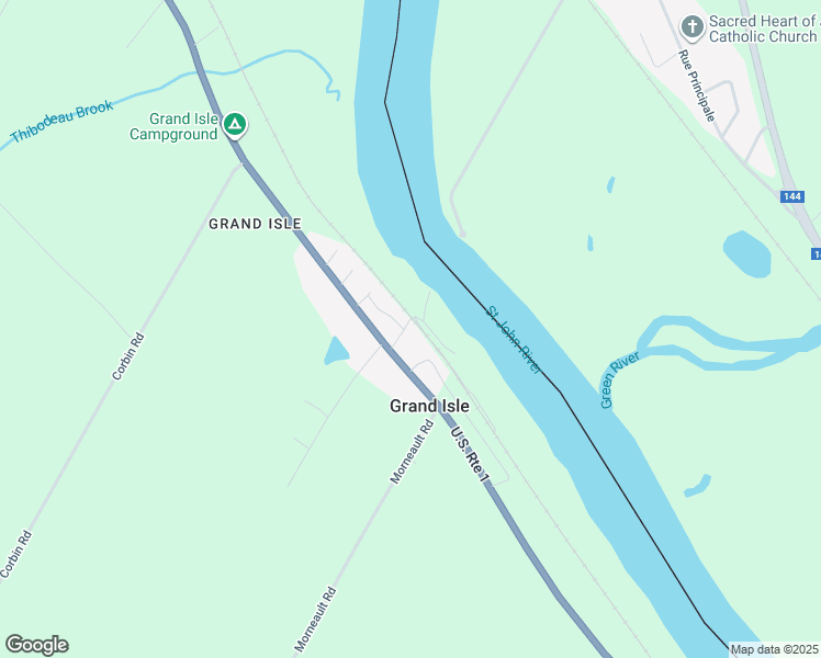 map of restaurants, bars, coffee shops, grocery stores, and more near 9 Traverse Street in Grand Isle