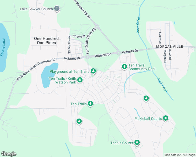 map of restaurants, bars, coffee shops, grocery stores, and more near 32779 Madrona Avenue Southeast in Black Diamond