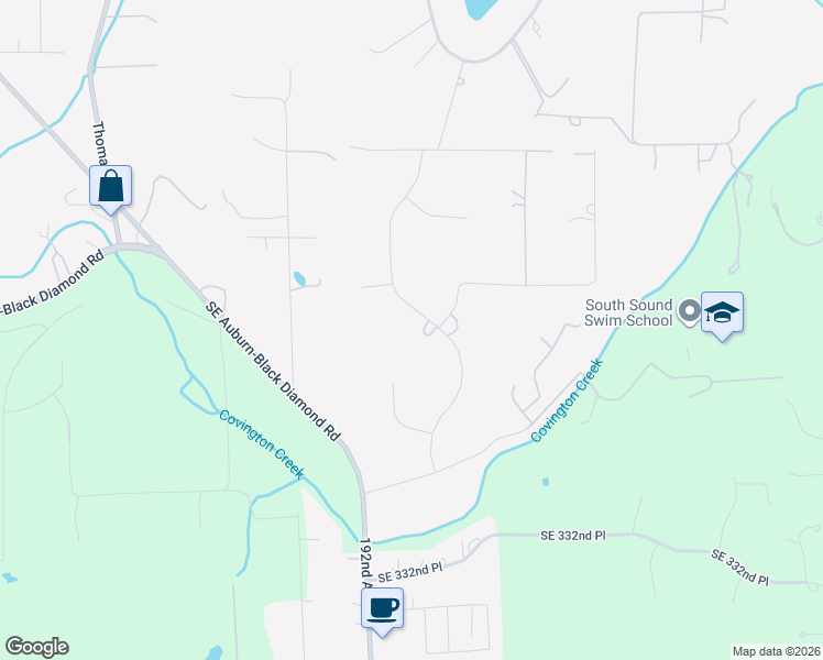 map of restaurants, bars, coffee shops, grocery stores, and more near 32433 194th Avenue Southeast in Kent