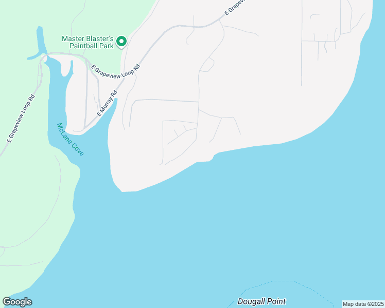 map of restaurants, bars, coffee shops, grocery stores, and more near 581 East Rauschert Road in Grapeview