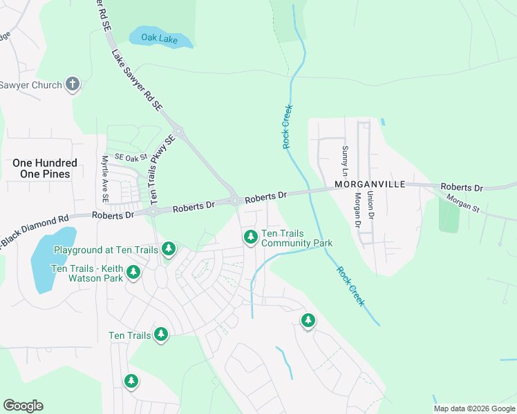 map of restaurants, bars, coffee shops, grocery stores, and more near 32301 236th Avenue Southeast in Black Diamond