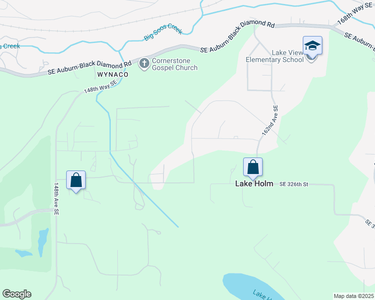 map of restaurants, bars, coffee shops, grocery stores, and more near 32321 157th Avenue Southeast in Auburn