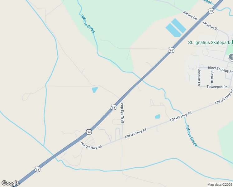 map of restaurants, bars, coffee shops, grocery stores, and more near 62288 Blood Ranch Road in Saint Ignatius