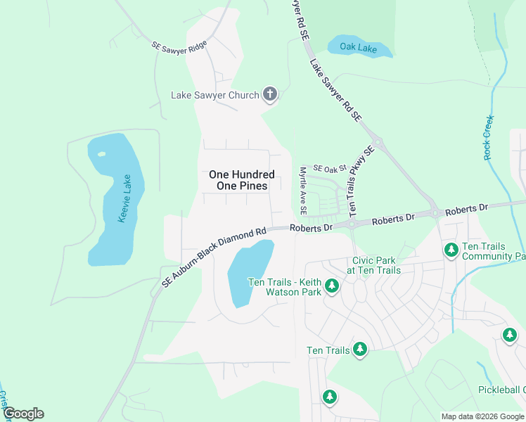 map of restaurants, bars, coffee shops, grocery stores, and more near 32323 227th Avenue Southeast in Kent