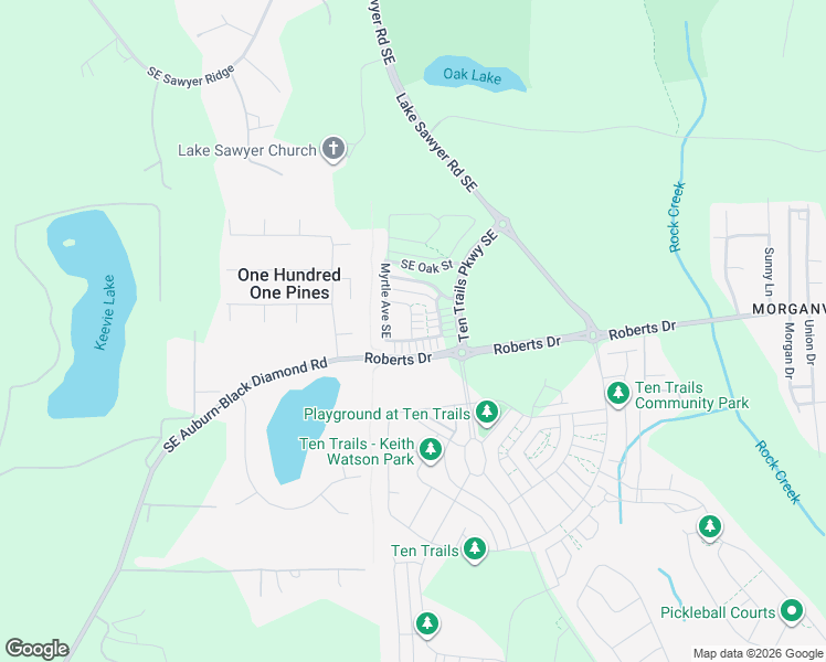 map of restaurants, bars, coffee shops, grocery stores, and more near 32374 Vine Avenue Southeast in Black Diamond