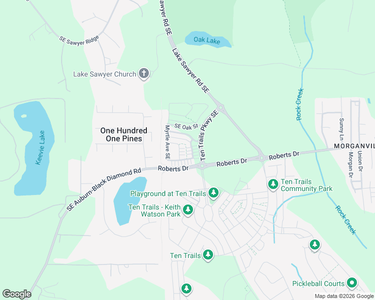 map of restaurants, bars, coffee shops, grocery stores, and more near 32371 Anchor Avenue Southeast in Black Diamond