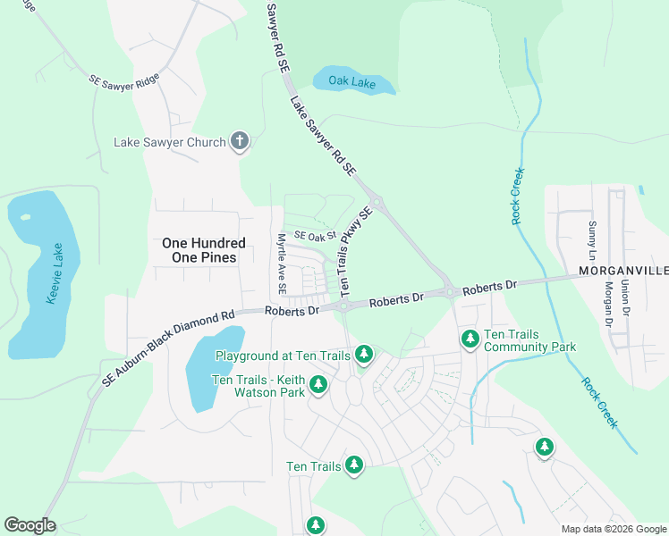 map of restaurants, bars, coffee shops, grocery stores, and more near 32400 236th Avenue Southeast in Black Diamond