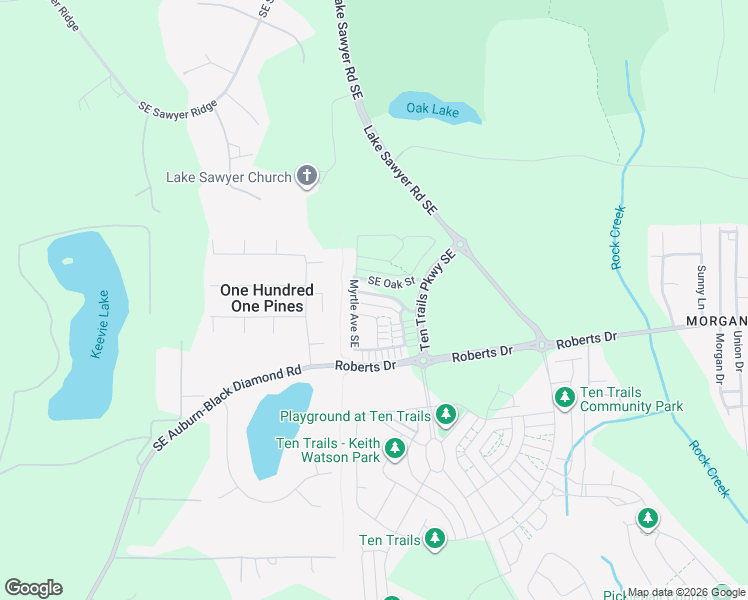 map of restaurants, bars, coffee shops, grocery stores, and more near 22867 Southeast Elm Street in Black Diamond