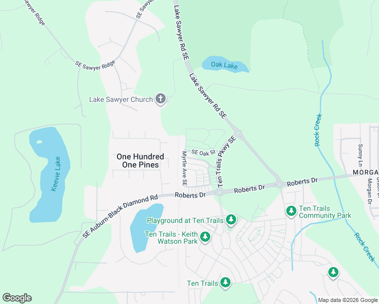 map of restaurants, bars, coffee shops, grocery stores, and more near 22867 Southeast Elm Street in Black Diamond