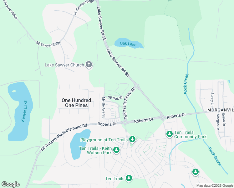map of restaurants, bars, coffee shops, grocery stores, and more near 22939 Southeast Yew Street in Kent