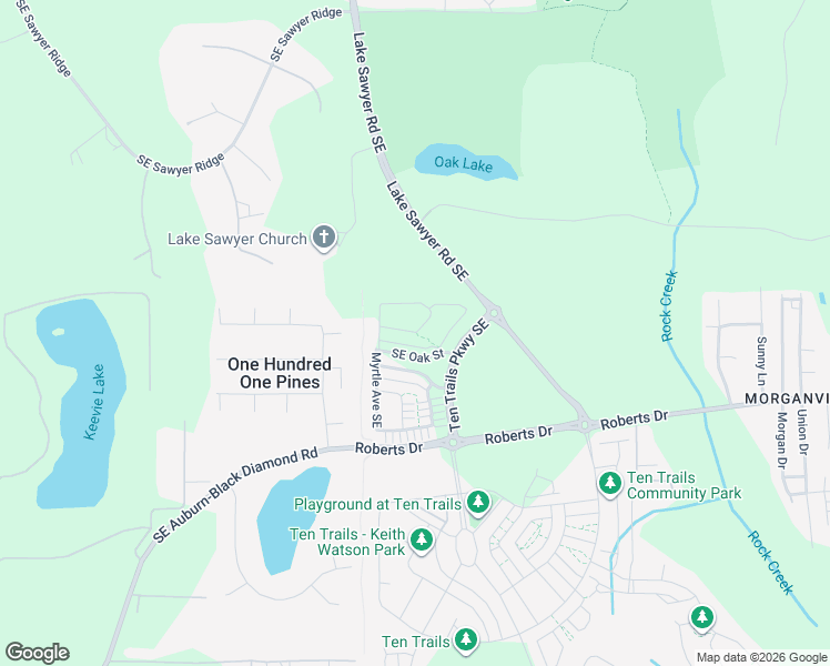 map of restaurants, bars, coffee shops, grocery stores, and more near 22939 Southeast Yew Street in Kent