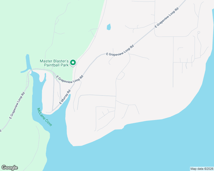 map of restaurants, bars, coffee shops, grocery stores, and more near 310 East Rauschert Road in Grapeview