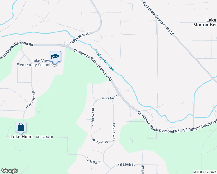 map of restaurants, bars, coffee shops, grocery stores, and more near 32024 170th Place Southeast in Auburn