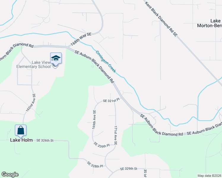 map of restaurants, bars, coffee shops, grocery stores, and more near 32024 170th Place Southeast in Auburn