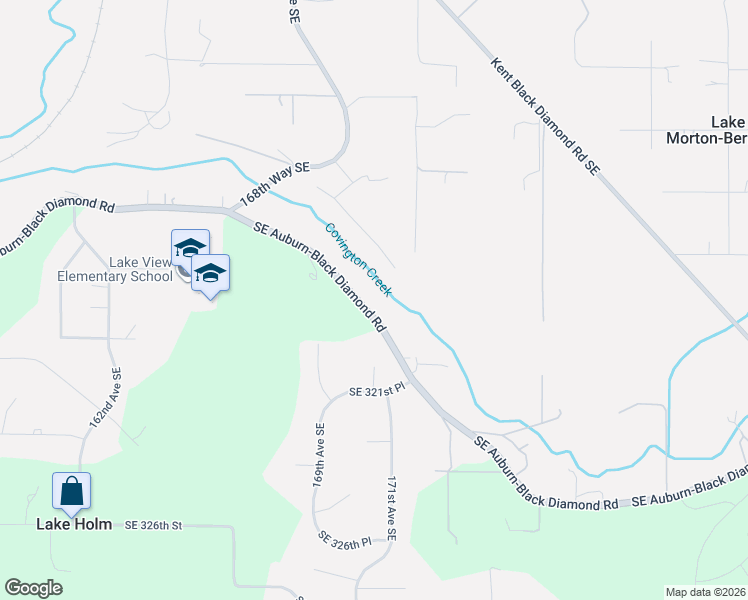 map of restaurants, bars, coffee shops, grocery stores, and more near 17020 Southeast Auburn-Black Diamond Road in Auburn