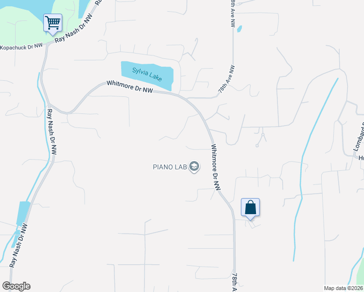 map of restaurants, bars, coffee shops, grocery stores, and more near 8115 64th Street Court Northwest in Gig Harbor