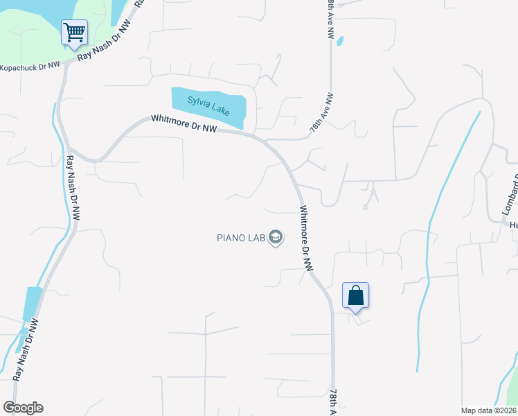 map of restaurants, bars, coffee shops, grocery stores, and more near 8115 64th Street Court Northwest in Gig Harbor