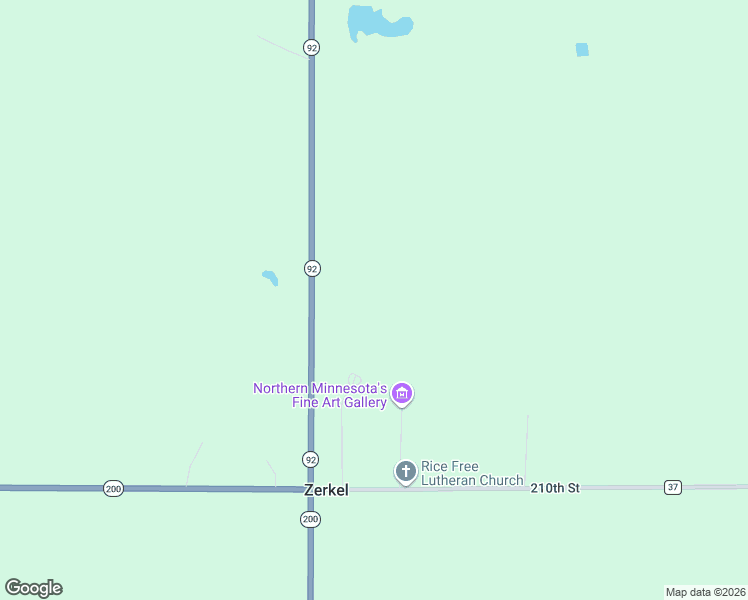 map of restaurants, bars, coffee shops, grocery stores, and more near 21280 Minnesota 92 in Bagley
