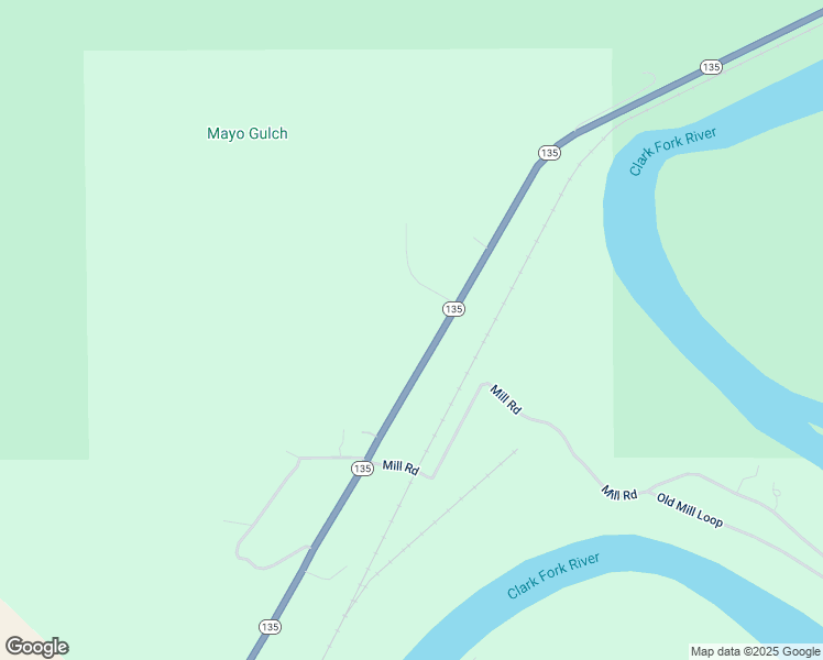 map of restaurants, bars, coffee shops, grocery stores, and more near 1633 Montana 135 in Saint Regis