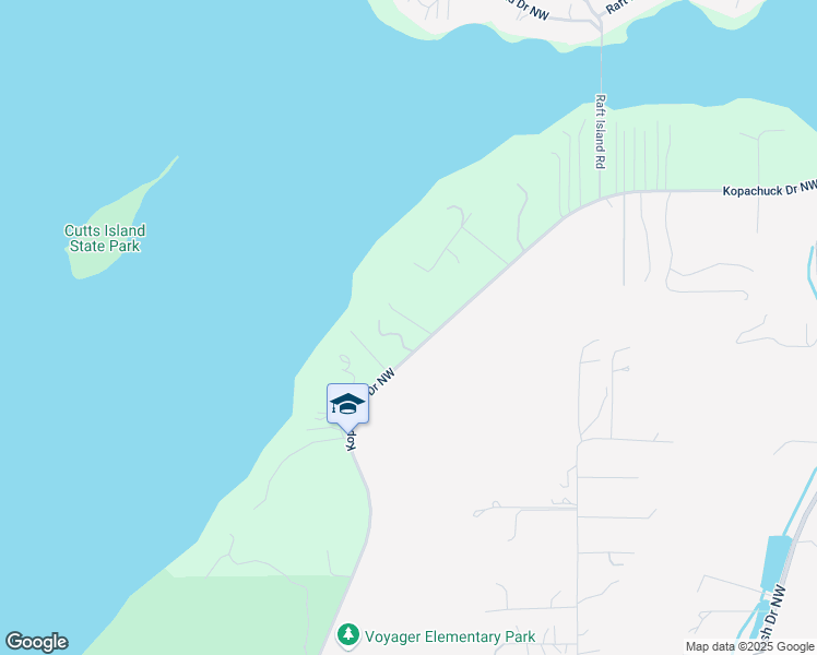map of restaurants, bars, coffee shops, grocery stores, and more near 10124 Kopachuck Drive Northwest in Gig Harbor