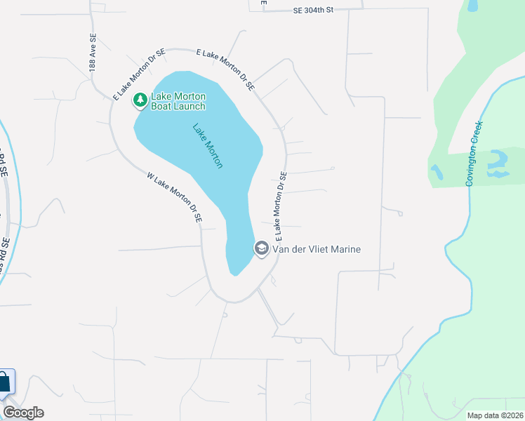 map of restaurants, bars, coffee shops, grocery stores, and more near 31259 East Lake Morton Drive Southeast in Kent