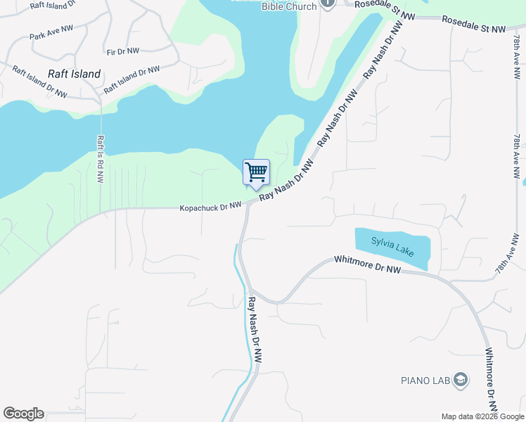 map of restaurants, bars, coffee shops, grocery stores, and more near 7111 Ray Nash Drive Northwest in Gig Harbor