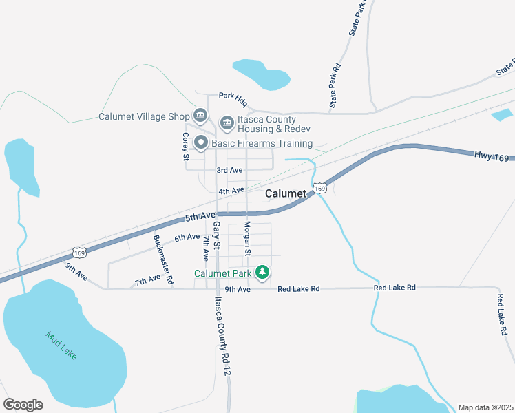 map of restaurants, bars, coffee shops, grocery stores, and more near 550 5th Avenue in Calumet