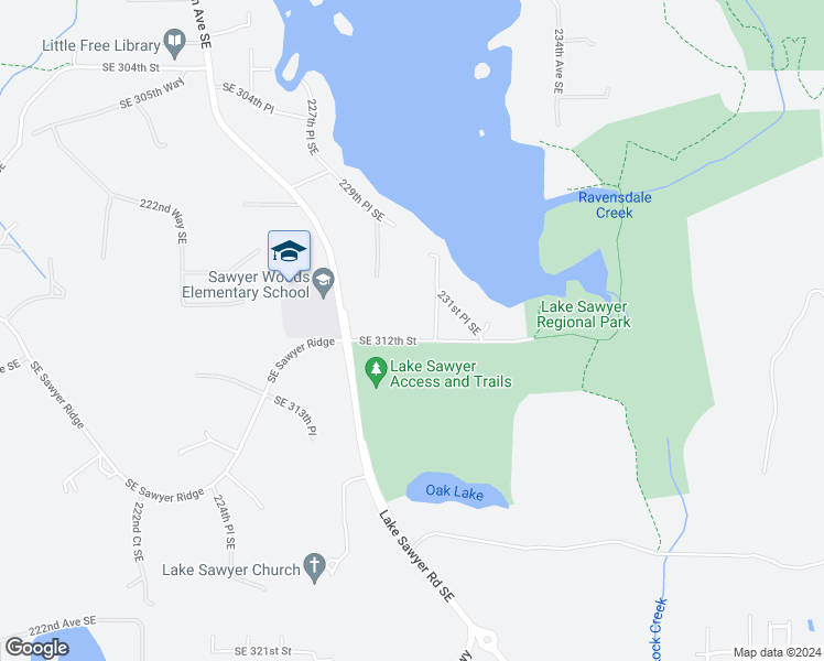 map of restaurants, bars, coffee shops, grocery stores, and more near 22928 Southeast 312th Street in Black Diamond