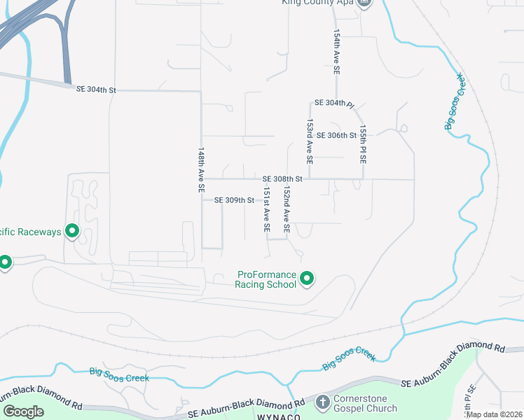 map of restaurants, bars, coffee shops, grocery stores, and more near 15026 Southeast 309th Street in Kent