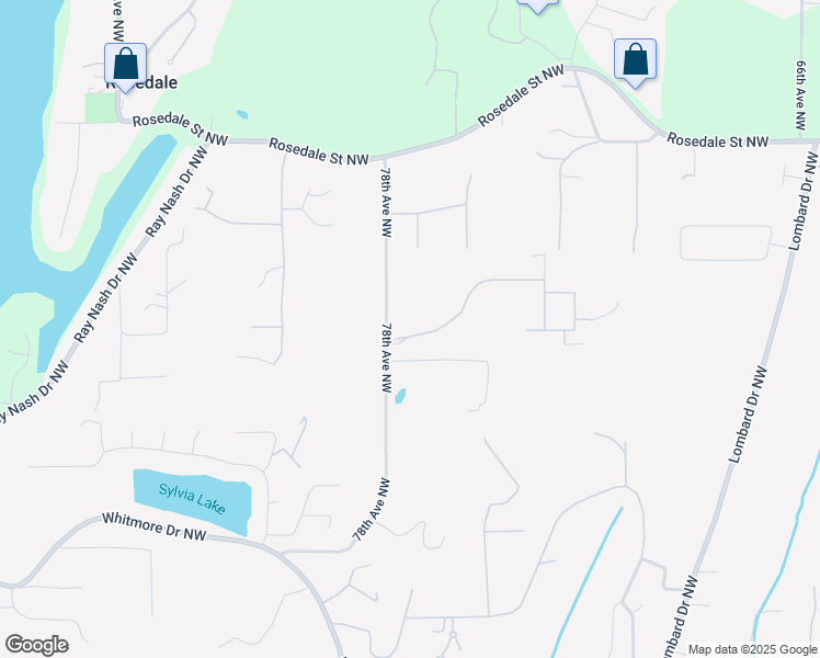 map of restaurants, bars, coffee shops, grocery stores, and more near 7613 74th Street Court Northwest in Gig Harbor